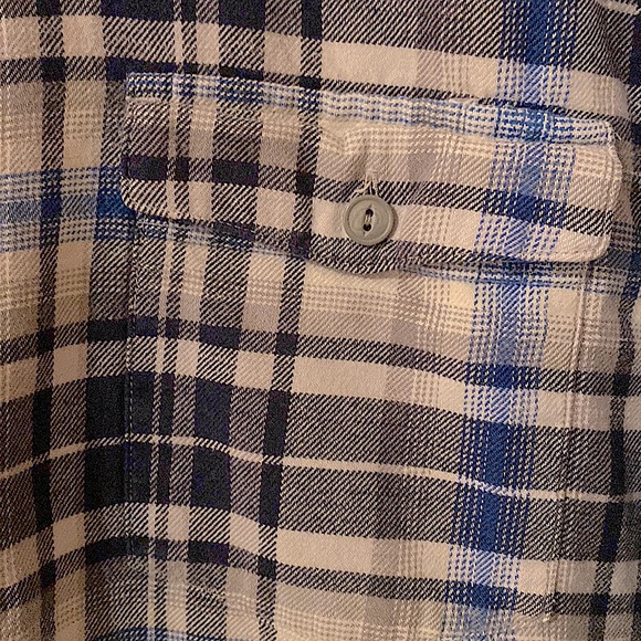 PATAGONIA Men’s Fjord Flannel Button Down Shirt Men’s Size: M Plaid blue - Picture 3 of 10